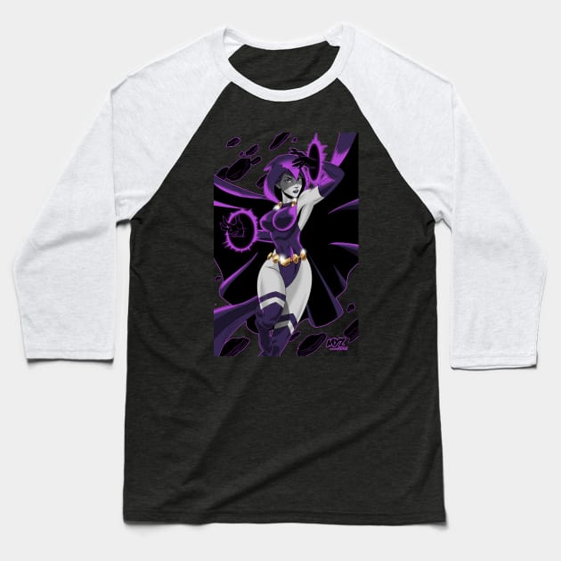 Azarath Titan Baseball T-Shirt by ArtbyMyz